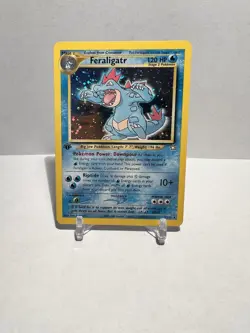 Feraligatr 1st Edition Holo Rare 5/111 - Pokemon WOTC Neo Genesis LP - Image 1