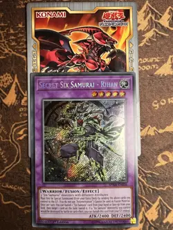 Yu-Gi-Oh! Secret Six Samurai - Rihan - SPWA-EN006 - NM/M - 1st Ed. Secret Rare - Image 1