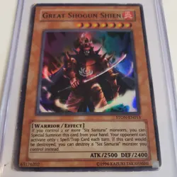 YUGIOH TCG GREAT SHOGUN SHIEN ULTRA RARE STON-EN013 - Image 2