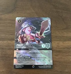 Piglet Sturdy Swordsman 221/204 ENCHANTED FOIL Disney Lorcana Ursula’s Return - Image 1