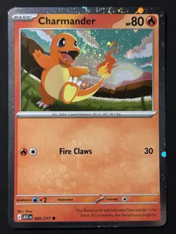 SWIRL 🌀💫 Charmander 020/217 Cosmos Holo Ascended ASC Pokemon Card NM - Image 4