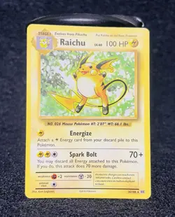 Raichu 36/108 Non Holo XY Evolutions Pokemon Card Free Postage - Image 1