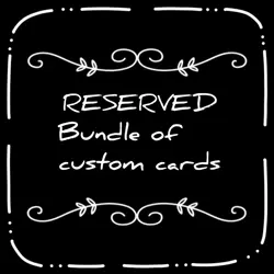 RESERVED Bundle 21x Standard Sized White Core Single Sided Custom Art Cards - Image 1