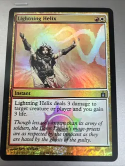 MTG FOIL Lightning Helix – Ravnica: City of Guilds Card # 213 - Image 1