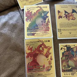 Charizard Gold Foil Card Set (12 Total) - Image 2