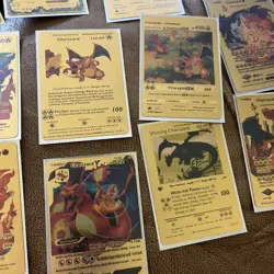 Charizard Gold Foil Card Set (12 Total) - Image 3