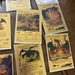 Charizard Gold Foil Card Set (12 Total) - Image 4