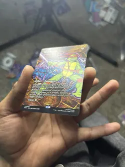 Magic: The Gathering Leo's Katana M 0018 PZA Artifact Equipment Foil TMNT Card - Image 2