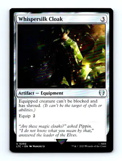 #292 2023 Tales of Middle-earth Commander LTC Whispersilk Cloak Uncommon - Image 1