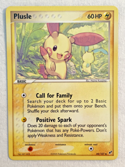 1x Plusle 44/107 Deoxys Pokemon Card LP - Image 1