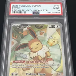 Pokemon Cards - PSA 9 Eevee 173 - Prismatic ETB Black Star Promo - MINT - PSA9 - Image 3