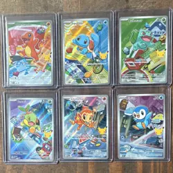 Pokemon TCG Promo Holo Card Lot Charmander Squirtle Bulbasaur Turtwig Chimchar - Image 1
