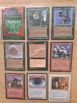 Lot of 1990s MTG 'Home Lands' Vintage Magic Cards - Image 1