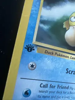 1st Edition Misty's Psyduck Uncommon 54/132 Gym Heroes Pokemon Card - Image 3