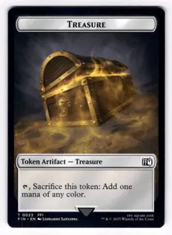 Moogle (0011) Treasure (0023) Double-Sided Token NM Final Fantasy MTG Regular - Image 2