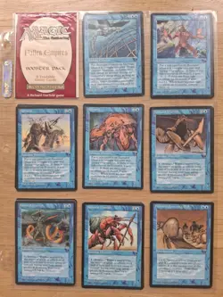 Lot of 1990s MTG 'Fallen Empires' Vintage Magic Cards - Image 1