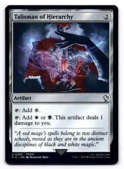 Talisman of Hierarchy NM Commander: Final Fantasy 0365 MTG Regular - Image 1