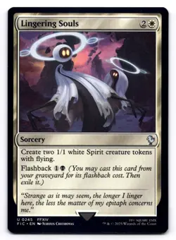 Lingering Souls NM Commander: Final Fantasy 0245 MTG Regular - Image 1