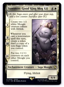 Summon: Good King Mog XII NM Commander: Final Fantasy 0026 MTG Regular - Image 1