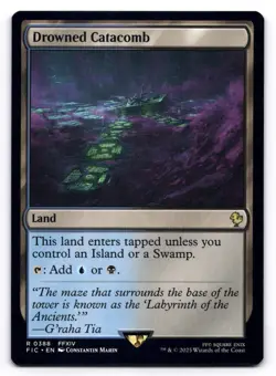 Drowned Catacomb NM Commander: Final Fantasy 0388 MTG Regular - Image 1