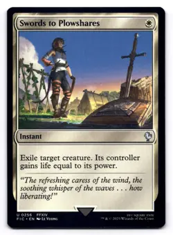 Swords to Plowshares NM Commander: Final Fantasy 0256 MTG Regular - Image 1