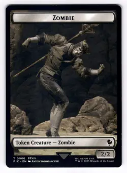 Moogle (0011) Zombie (0006) Double-Sided Token NM Final Fantasy MTG Regular - Image 2