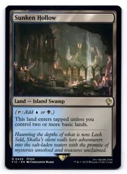 Sunken Hollow NM Commander: Final Fantasy 0429 MTG Regular - Image 1