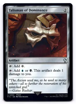 Talisman of Dominance NM Commander: Final Fantasy 0364 MTG Regular - Image 1