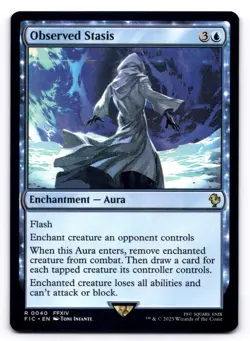 Observed Stasis NM Commander: Final Fantasy 0040 MTG Regular - Image 1