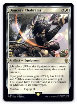 Dancer's Chakrams NM Commander: Final Fantasy 0017 MTG Regular - Image 1