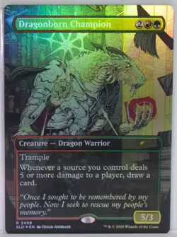 Dragonborn Champion [New, Near Mint] *Foil* {Dungeons & Dragons SLD} - Image 1