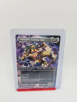 MTG Teenage Mutant Ninja Turtles - Leonardo, Cutting Edge #211 - Borderless - Image 1