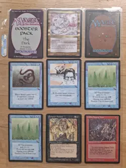 Lot of 1990s MTG 'The Dark' Vintage Magic Cards - Image 1