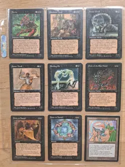 Lot of 1990s MTG 'The Dark' Vintage Magic Cards - Image 3