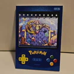 Pokemon Rayquaza Gameboy Lenticular Mengka Card 008/688 - Image 1