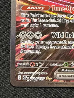 Pokemon TCG Revaroom EX Scarlet & Violet Obsidian Flames 224/197 Ultra Rare Lp - Image 2