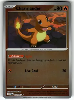 Charmander 011/094 ME02: Phantasmal Flames NM Pokemon Card TCG - Image 1