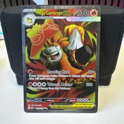 Pokemon Mega Camerupt EX 156/132 Ultra Rare Mega Evolution Base Set NM - Image 1