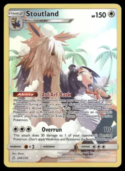Stoutland (Secret) 248/236 SM - Cosmic Eclipse Pokemon TCG - Image 1