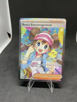 Rosa's Encouragement 123/088 Me03: Perfect Order Holo Pokemon LP - Image 1