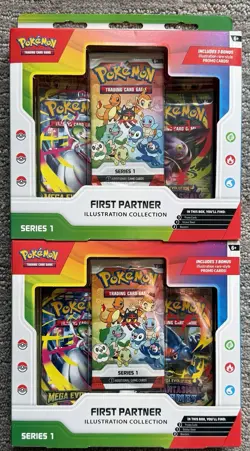 Pokemon first Partner Illustration Collection Series 1 In Hand Lot Of 2 - Image 1