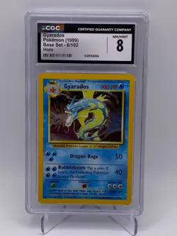 Gyarados 6/102 Base Set Holo, CGC NM/Mint 8 (1999) - Pokemon TCG - Image 1