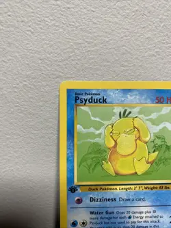 Pokemon Psyduck 65/82 1st Edition Team Rocket Common Light Play LP - Image 2