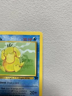 Pokemon Psyduck 65/82 1st Edition Team Rocket Common Light Play LP - Image 3