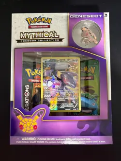 2016 POKEMON XY GENERATIONS MYTHICAL COLLECTION GENESECT PROMO 20th ANNIVERSARY - Image 1