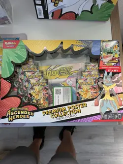*Read* Pokemon Mega Evolution Ascended Heroes Mega Lucario Poster “OPENED” - Image 1