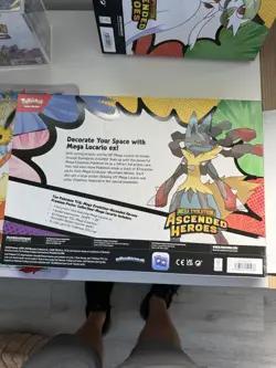 *Read* Pokemon Mega Evolution Ascended Heroes Mega Lucario Poster “OPENED” - Image 2
