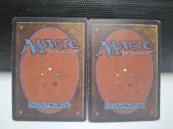 Lot of (2) MTG Beta Edition Swamp Land 1990s Vintage Magic - Image 2