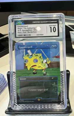 Magic The Gathering: Secret Lair SpongeBob Counterspell 1933 CGC 10 - Image 1