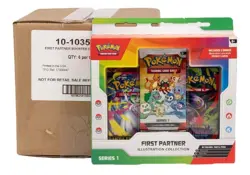 Pokemon TCG: First Partner ILLUSTRATION COLLECTION CASE Factory Sealed 6ct - QTY - Image 1